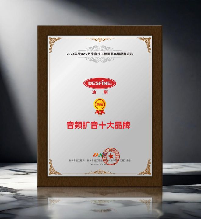 024年度音频扩音十大品牌”名单公布！九游会J9喜讯来袭！ DAV01“2(图3)