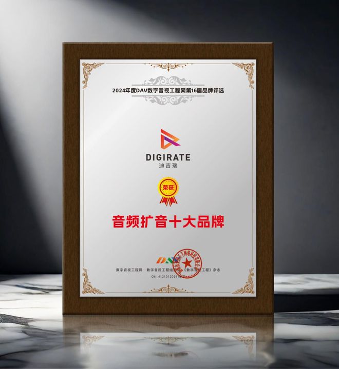 024年度音频扩音十大品牌”名单公布！九游会J9喜讯来袭！ DAV01“2(图4)