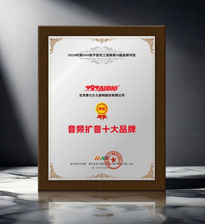 024年度音频扩音十大品牌”名单公布！九游会J9喜讯来袭！ DAV01“2(图6)